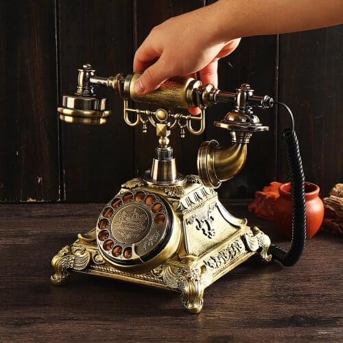 Vintage Resin Telephone Money Box Piggy Bank Home Decoration Accessories Retro Gift Old Phone Model Cabinet Ornaments Craft