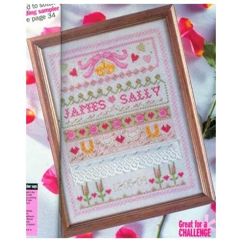 Fishxx Cross Stitch Cross147-7[Wedding]cotton thread and cloth , water-soluble printing,100% accurate,11CT,embroidery