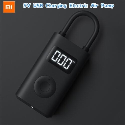 Xiaomi 5V USB Charging Air Pump Smart Digital Tire Pressure Detection Electric Inflator Pump For Bike Motorcycle Car Football