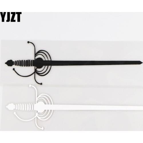 YJZT 5.0CM×16.3CM Vinyl Car Decal Decorative Pattern Ninja Weapon Ninja Sword Personalized Creative Car Sticker 1C-0085