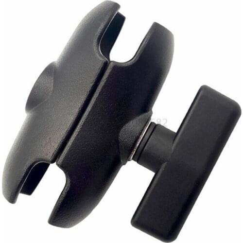 1.5 inch Mounts 90mm Length Double Socket Arm Aluminium for Motorcycle Camera Extension Arm Ballhead Base