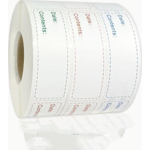150pcs/Roll Mark Labels Washi Masking Tape Writable Paper Stickers Diy Decoration Grocery Store Markets Home Storage Food Seals