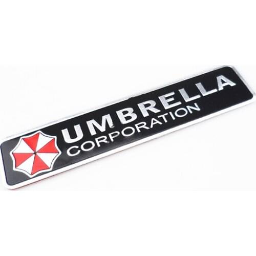 3D aluminum alloy biohazard umbrella car sticker FOR Volvo S40 S60 S80 XC60 XC90 V40 V60 C30 XC70 V70 Cadillac XTS SRX