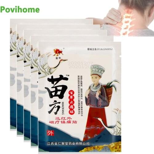 40pcs Arthritis Plaster Herb Extract Medical Plaster Spine Joint Cervical Spondylosis Plaster for Neck And Shoulder Massage
