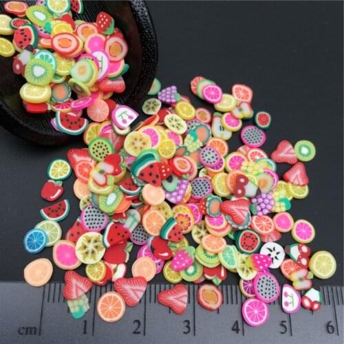 50g Fruit Polymer Clay Sprinkle For Kids Diy, Cake Dessert Mud Particles,Soft Clay For Craft Clay/Nail DIY filler