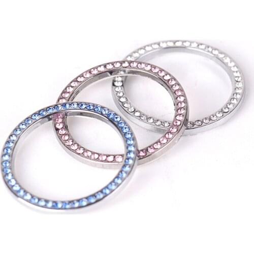 Car one-button start switch rhinestone ring decoration car sticker for BMW 1 2 3 4 5 6 7 Series X1 X3 X4 X5 X6 E60 E90 F07 F09 F