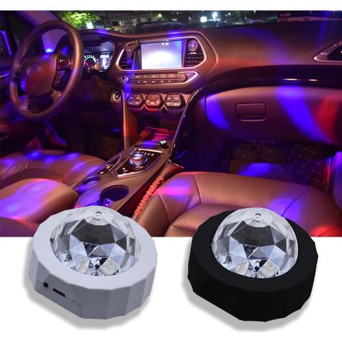 Car Ambient Light Accessories DJ RGB Colorful Music Sound Led Party Atmosphere Interior Dome Trunk Wall Lamp Welcome Night Light