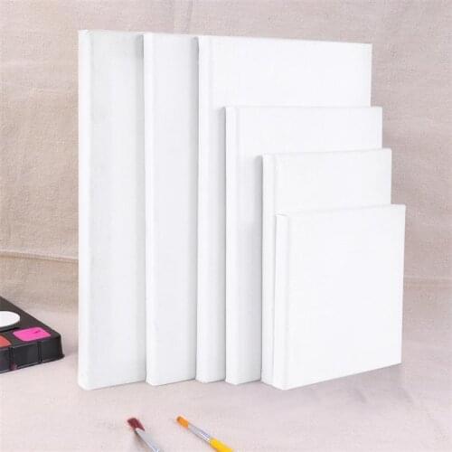 10pcs White Blank Artist Canvas For Painting With Frame Oil Painting Canvas Wooden Board Frame For Primed Oil Acrylic Paint