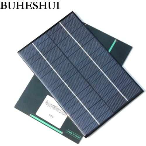 BUHESHUI 2pcs Free Shipping 4.2W 18V DIY Solar Panel Modul Mini Solar Cell System For 12V Battery Polycrystalline 200*130mm