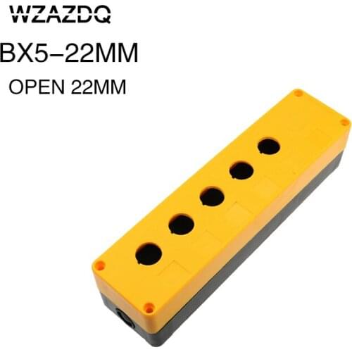 Bx5-22 five-hole button box 5 hole button switch box control box five openings 22mm