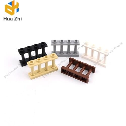 Building Blocks Parts 15332 10PCS Fence Spindled 1 x 4 x 2 [4 Top Studs] LEGOING MOCS Education
