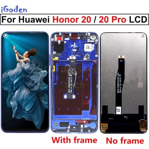 Original Display for Huawei Honor 20 YAL-L21 LCD Touch Screen Digitizer Replace For Huawei Honor 20 Pro YAL-AL10 YAL-L41 LCD