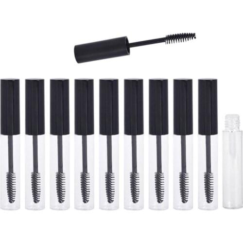 1-5PCS Empty Mascara Tube Eyelash Cream Vial Container Cap Liquid Eye Lashes Makeup Tools 10ml Refillable Bottles DIY Cosmetic