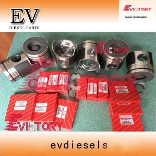 For Mitsubishi engine rebuild parts 6D24 6D24T piston +piston ring set 23411-83411
