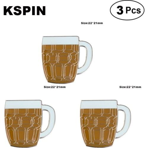 Beer Cup Lapel Pin Brooches Pins Flag badge Brooch Badges