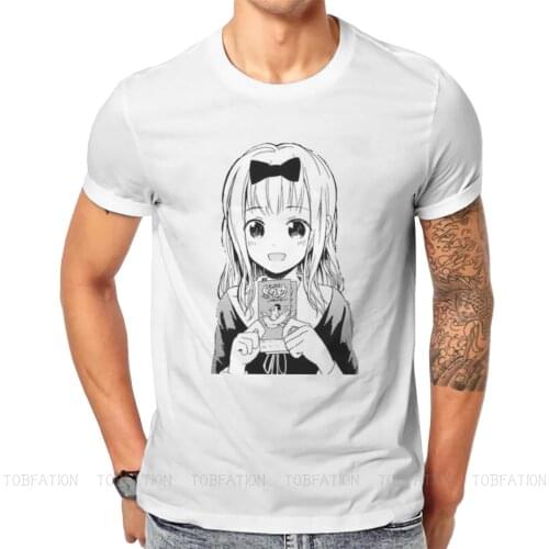 Kaguya sama Love Is War Anime Chika Fujiwara Design T Shirt Vintage Goth Summer Loose Cotton Men Clothing Harajuku O-Neck TShirt