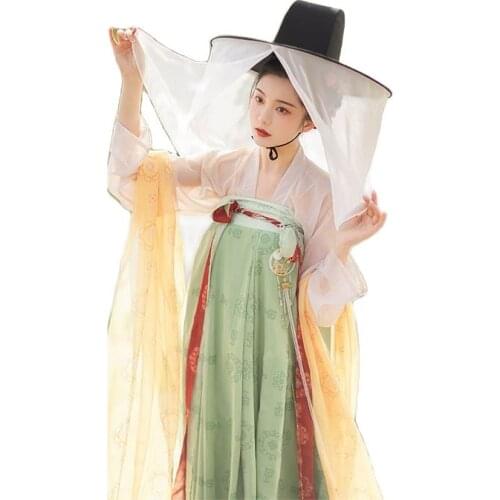 Hanfu Women Costume Elegant Traditional Chinese Style Hanfu Princess Dress Ancient Folk Tang Suit Fairy Performance Clothing Hot