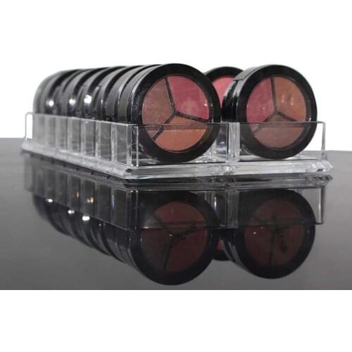 Hot Acrylic Eyeshadow Blusher Makeup Organizer 16 Space Cosmetic Storage Case Make Up Holder