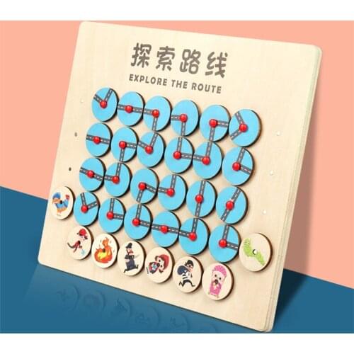 Early education puzzle maze game wooden childrens toys girls boys toys birthday Christmas gifts kindergarten teaching tools