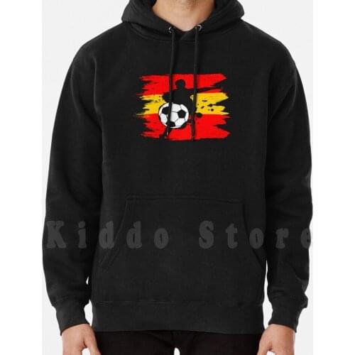 Spain Soccer Football Player Hoodies Long Sleeve Soccer Footballer Football Team Football Game European Mr