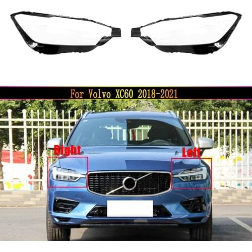 Headlight Cover For Volvo XC60 2018~2021 Car Headlamp Lens Replacement Auto Shell