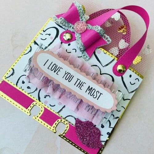 KSCRAFT Memorydex Handbag Metal Cutting Dies Stencils for DIY Scrapbooking Decorative Embossing DIY Paper Cards