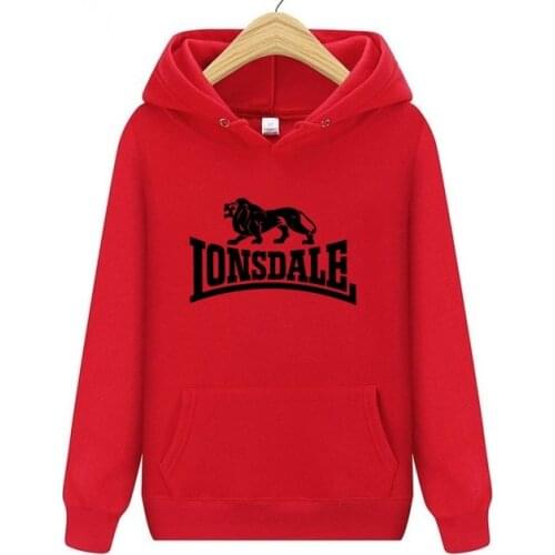 Fashion Hot Sale New Lonsdale Printing HOODIE Hip Hop Street Wear Sweatshirts Skateboard Men Woman Pullover Streetwear S-3XL