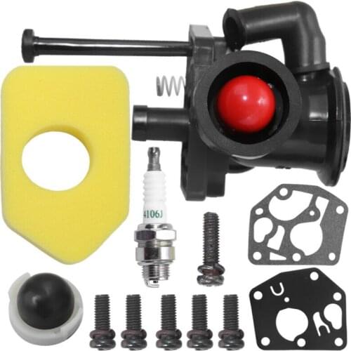Diaphragm Carburetor Carb Kit Spark Plug Primer Bulb Air Filter 698369 For 699660 795469 794147 09J000 Engines Briggs & Stratton