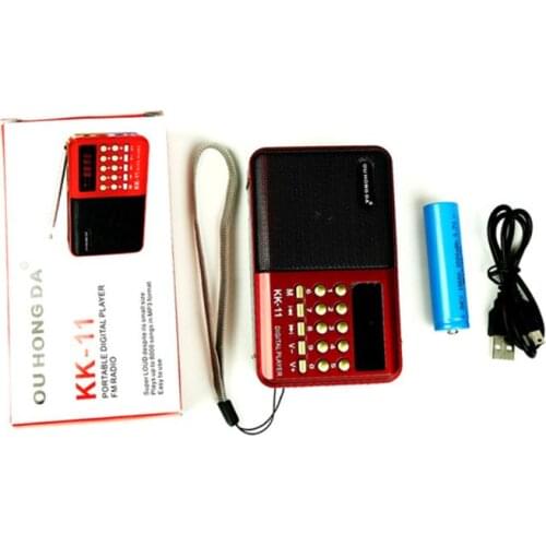 Mini Portable Handheld K11 Radio Multifunctional Digital FM USB TF MP3 Player Speaker Devices Supplies