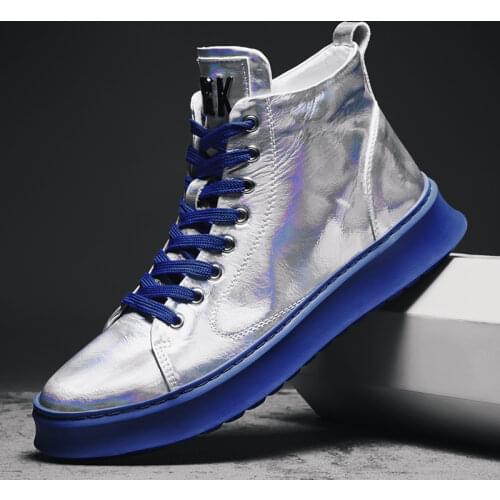 Fashion Men Fluorescent Green Orange Casual Charm Platform Shoes Youth Male Trending Leisure Sneakers Zapatillas Hombre AC-44