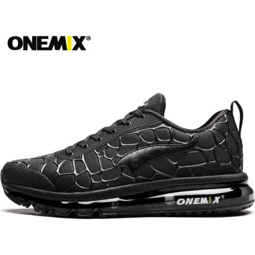 ONEMIX Mens Running Shoes Outdoor Air Cushion Sports Shoes Breathable Lace Up Jogging Shoes Lightweight Walking Sneakers