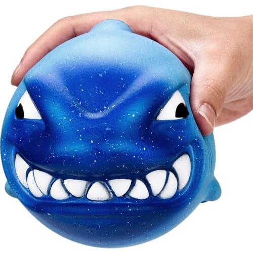 12cm Squishy Shark Stress Relief Toy Cream Scented Slow Rising Squeeze Toy Soft Funny Cute Animal Antistress Ball Kids Toys