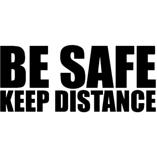 Personalized Car Sticker Accessories Be Safe Keep Car Window Decal Waterproof Occlusion Scratch PVC 15cm X 6cm