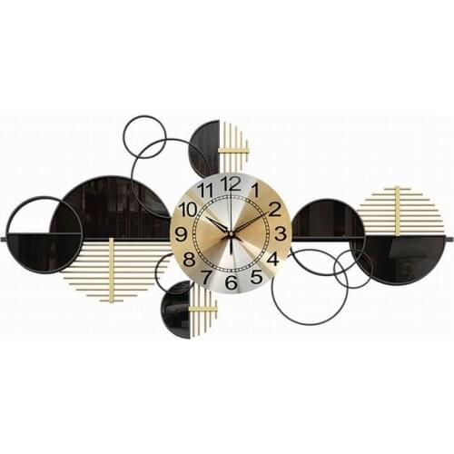 Nordic Light Luxury Living Room Home Decoration Personalized Creative Ironwork Wall Clock 4PCS/Lots