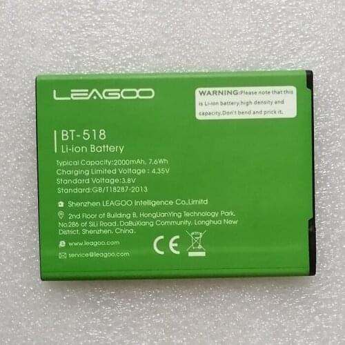 Original Leagoo BT518 phone battery 2000mah 3.8V for Leagoo BT518 phone battery