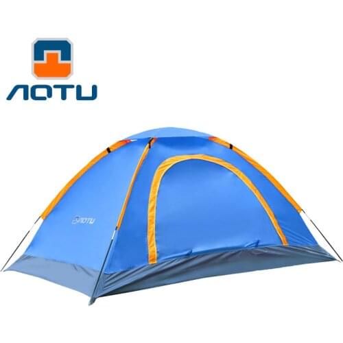 1-2persons couple Outdoor Double Open Door Adhesive Tent 2 People Camping Tent Beach Tent have many colors for choose