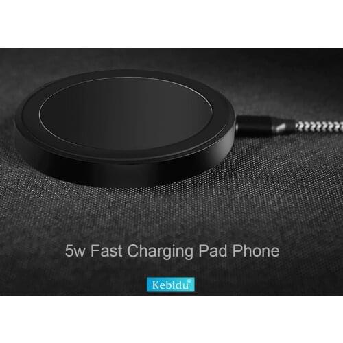 Protable Home/Office 5W Quick Charging Pad For xiaomi huawei Samsung Galaxy Fast Wireless Charger For iPhone X/XR/ 8 Plus