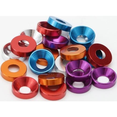 Countersunk Head Washers Aluminum Alloy Flat Head Washer Gasket M2 M2.5 M3 M4 M5