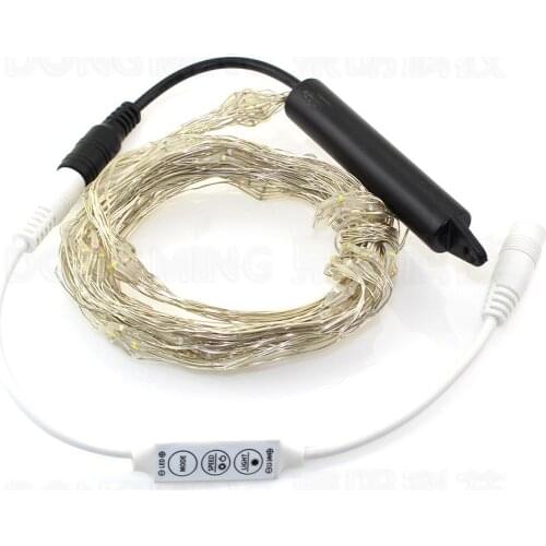 Led christmas string lights Garland Fairy light 360led waterproof silver wire with led controller holiday party lights