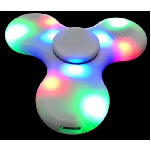 Led bluetooth speaker as well as fidget hand spinner Fingertips spinner in retail box bluetooth speaker