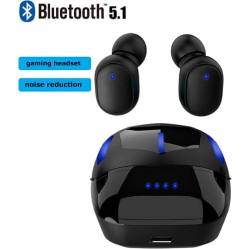 Bluetooth-Compatible earphone 5.1 TWS Wireless Headphons earphones Earbuds Stereo Gaming Headset With Charging Box for phone