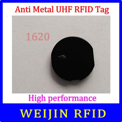 VIKITEK UHF RFID anti metal tag 920-925MHZ EPC small circular Ceramic tag D16mm*2mm C1G2 ISO18000-6C Alien Higgs3 chip