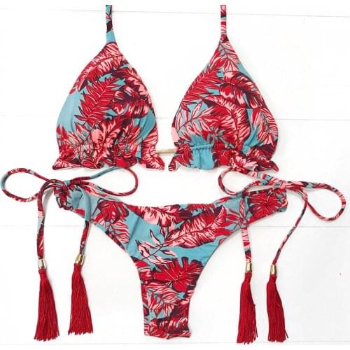 #Z40 2020 Sexy Bikini Swimwear Women Push Up Swimsuit Bandage Bikini Set Brazilian Summer Beach Bathing Suits female Biquini