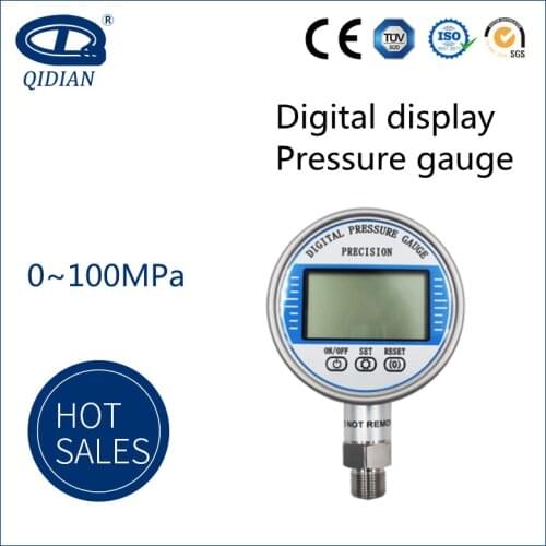 Factory Price Liquid Water Digital Pressure Gauge Meter 60MPa Vacuum Battery-Powered Pressure Manometer