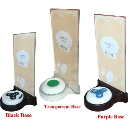 10pcs/pack Table food menu holder stand K-SP with 3 colors for KOQI calling button/buzzer