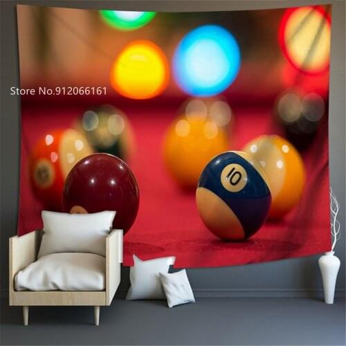 Billiards Tapestry Famous Sports Tapestries For Living Room Wall Carpet Colorful For Younger Wall Hanging 100x150cm,150x200cm