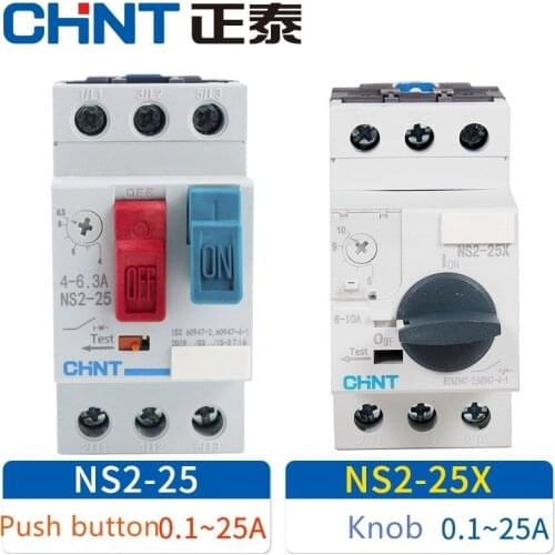 CHINT motor starter NS2-25 NS2-25X NS2-25/AE11 Motor protector Motor Circuit Breaker motor switch NS2-25/AU11