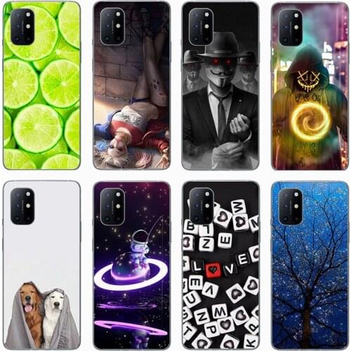 For ONEPLUS 8T Case Silicone TPU Cover Phone Case On for One plus 8T 8 T Cover for OnePlus8T 1+8T case Bumper Funda Protective
