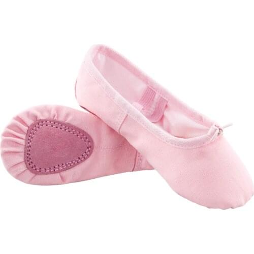 Women Kids Girl Boy Canvas Cotton Ballet Dance Yoga Gym Shoes Girls Adult Soft Sole Ballet Flat Slippers