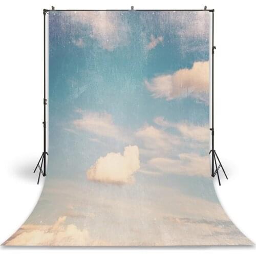 HUAYI Photography Backdrop Newborns Baby Child Photo Booth Background Cartoon Clouds Sky Studio Birthday Photo Backdrop XT-4011